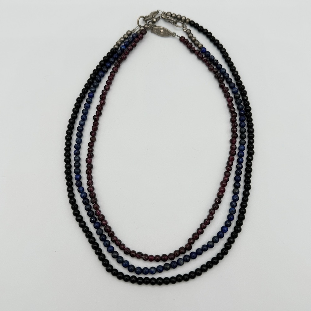 Three beaded necklaces